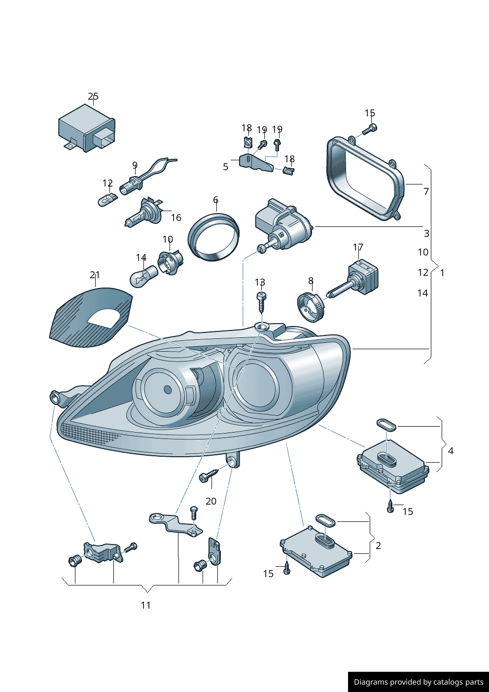 Car part diagram