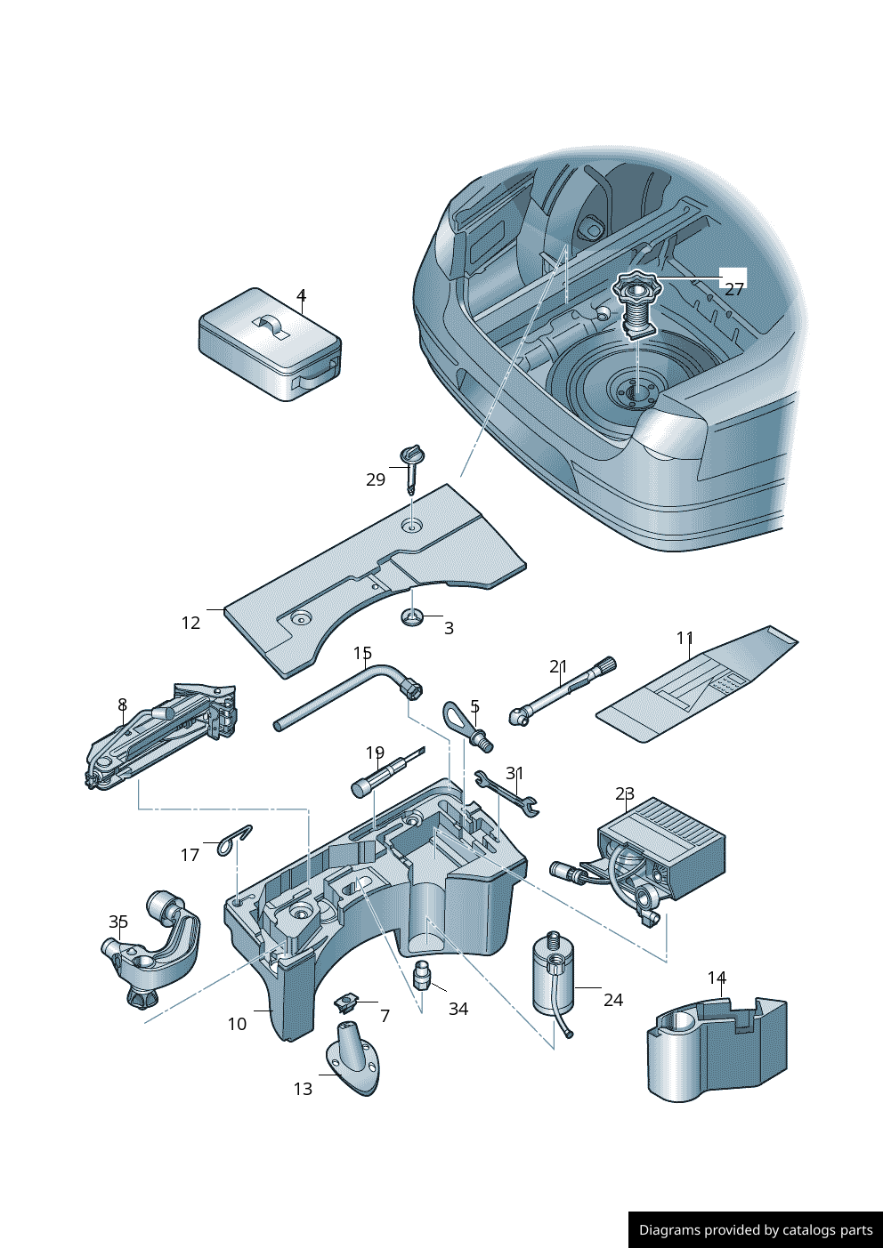 Car part diagram