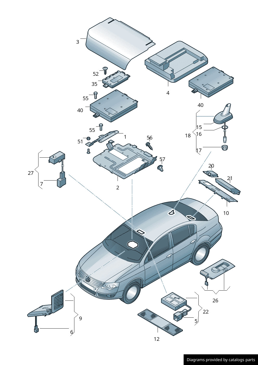 Car part diagram