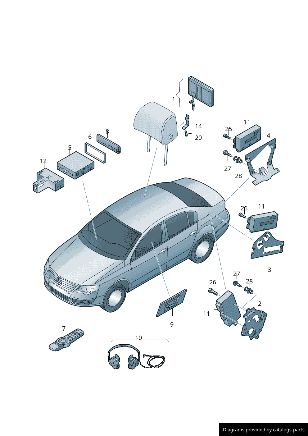 Car part diagram