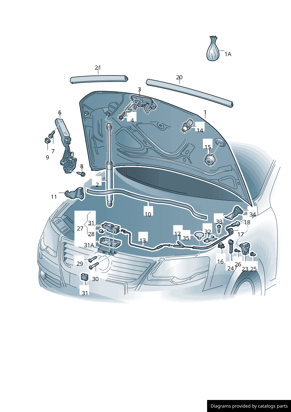 Volkswagen Bungs 3C0823747 - LLLParts