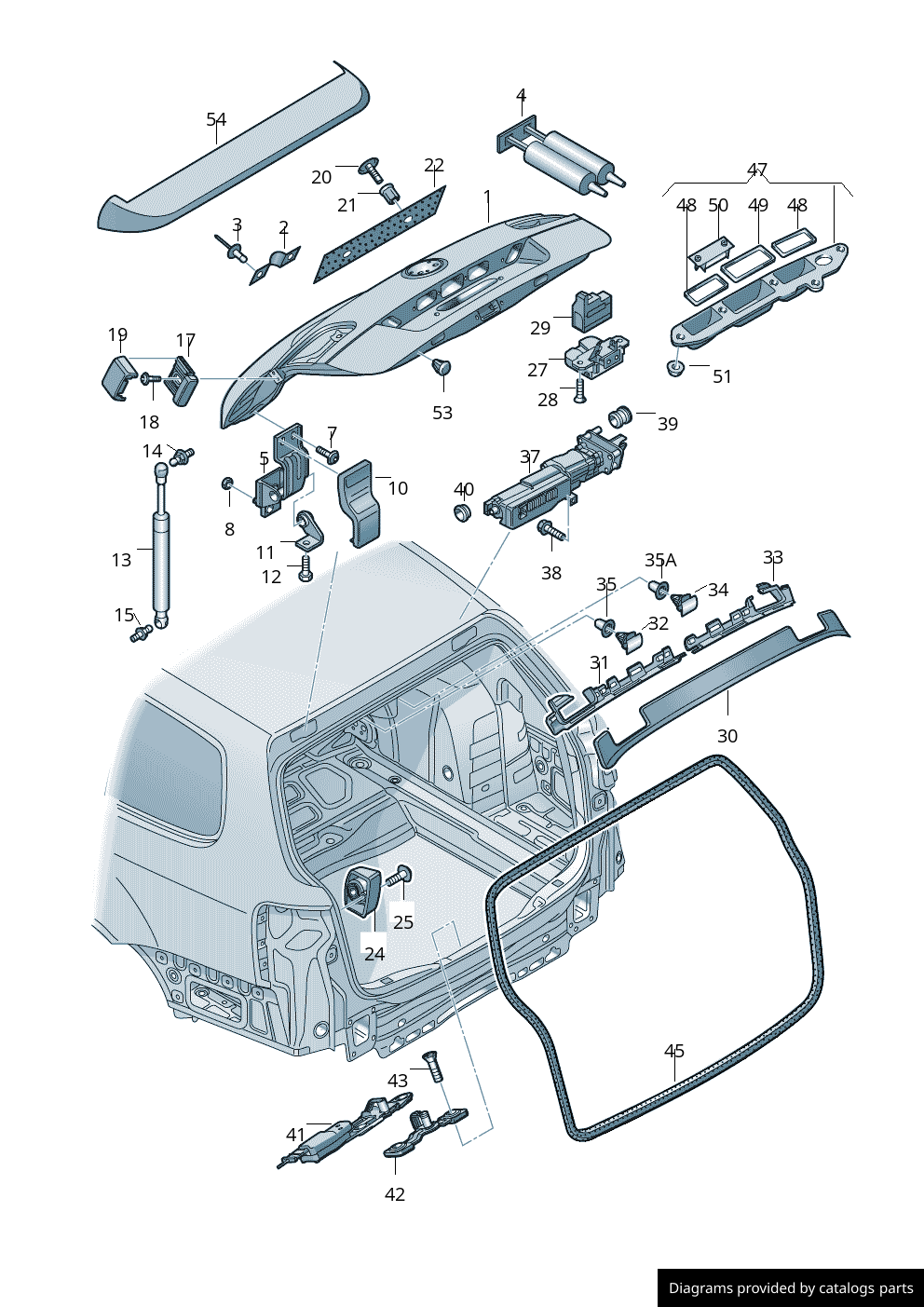 Car part diagram