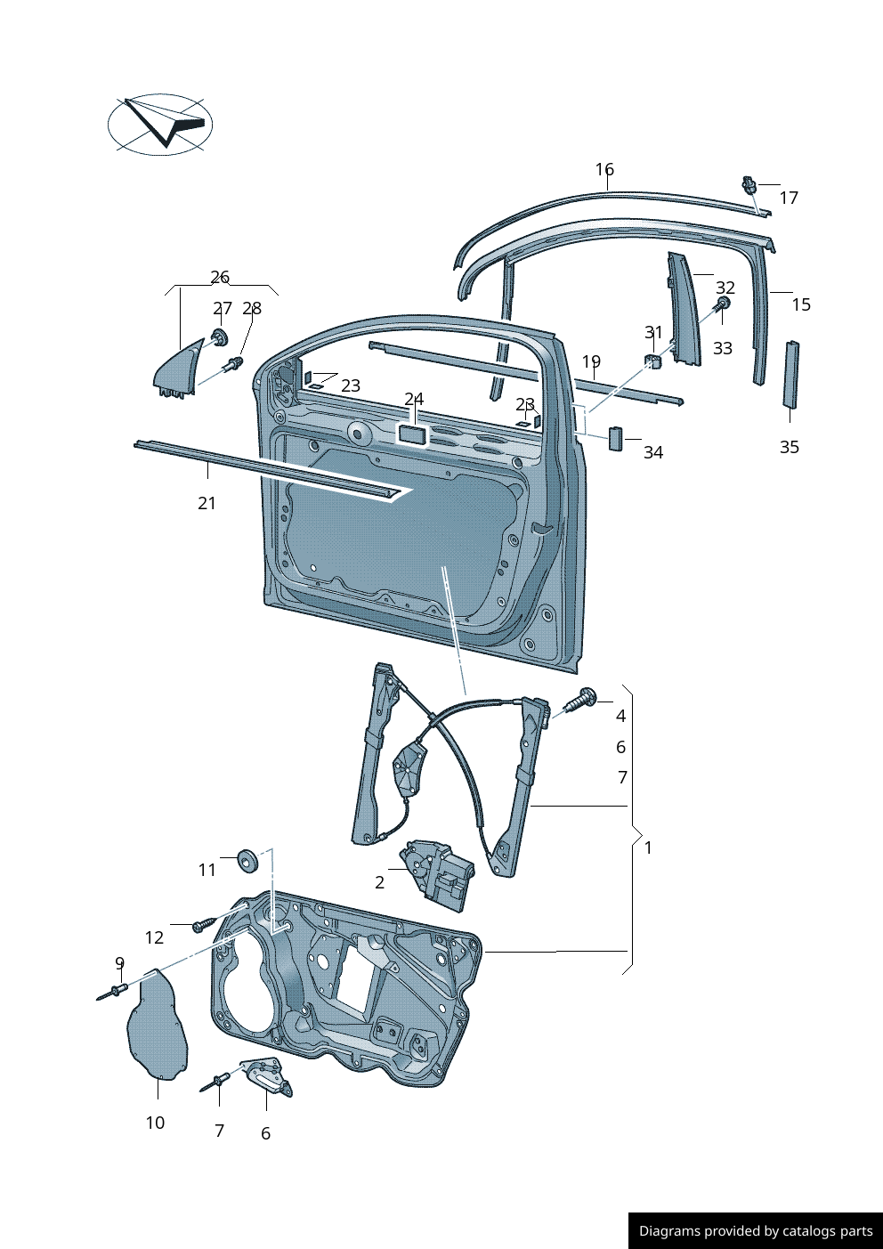 Car part diagram