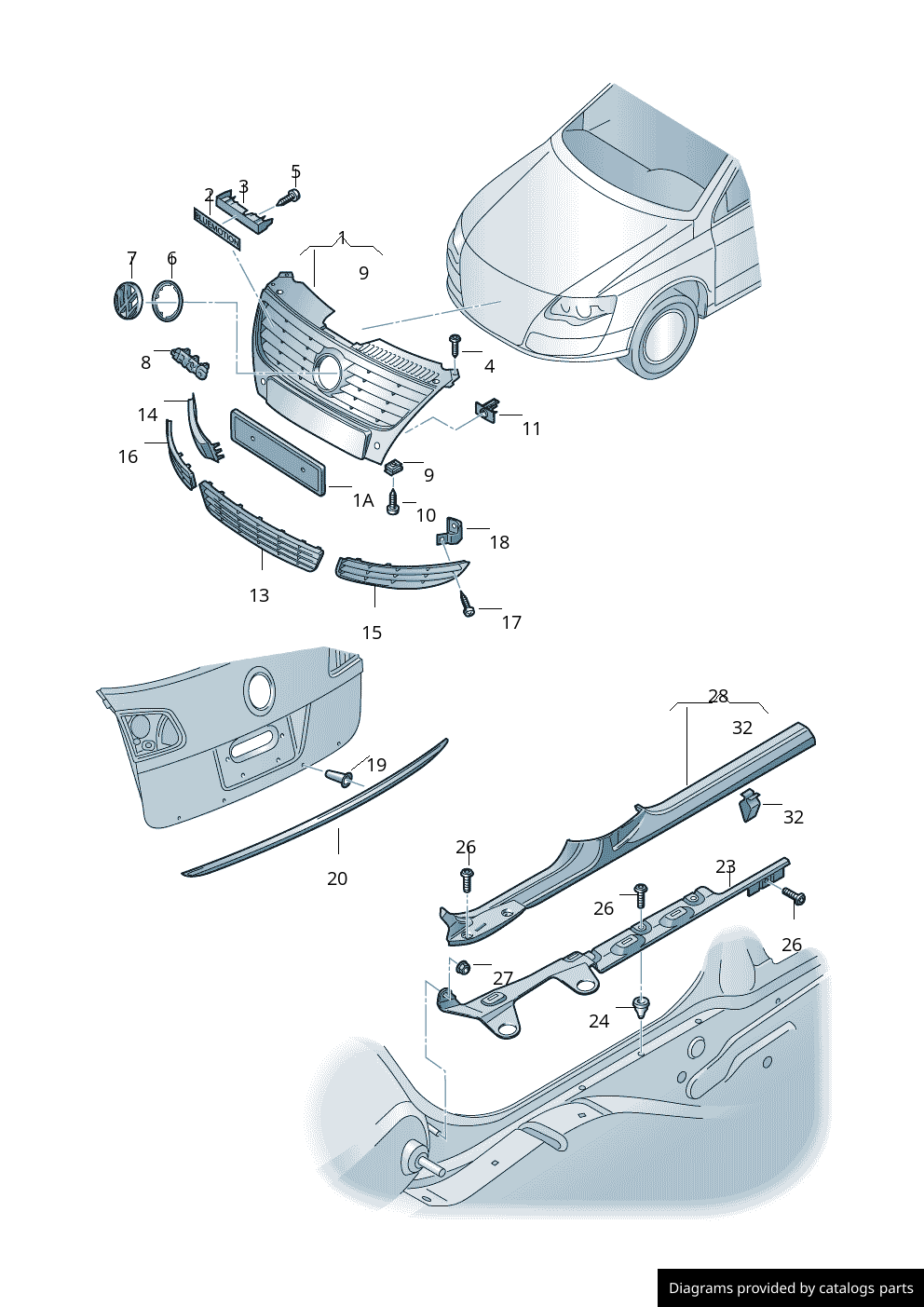 Car part diagram