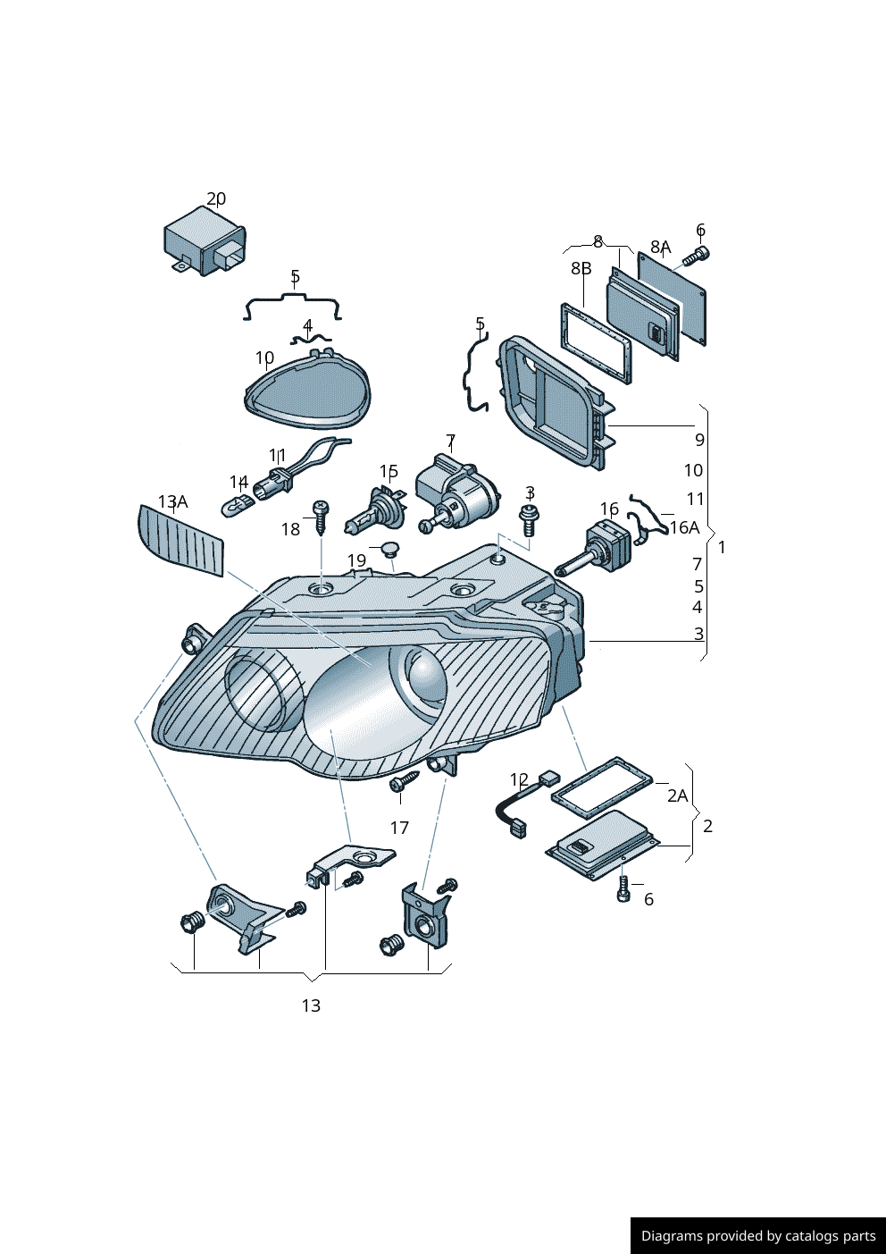 Car part diagram