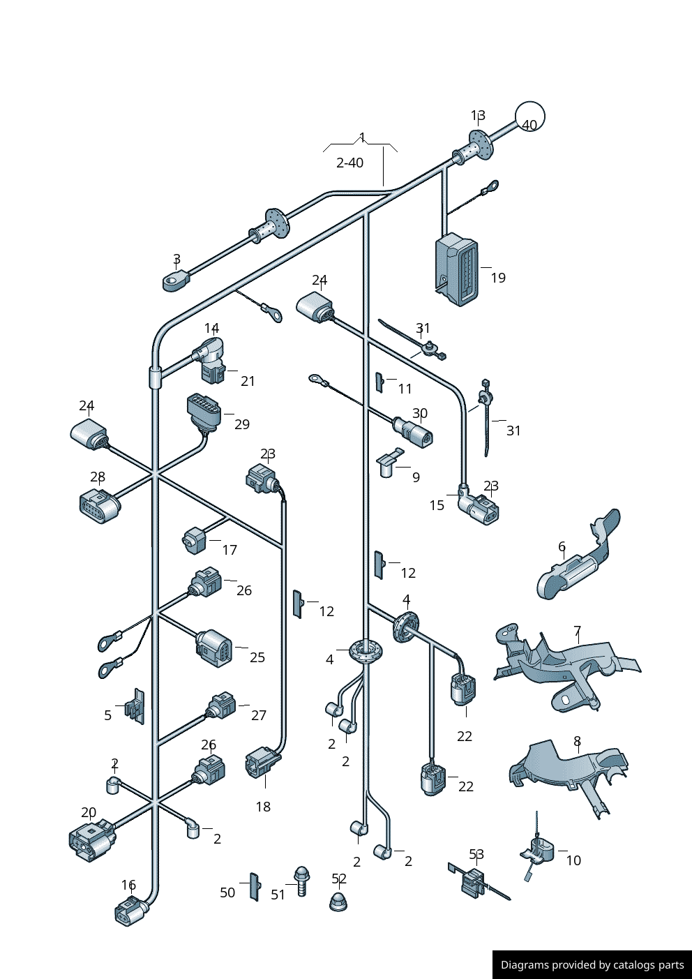 Car part diagram