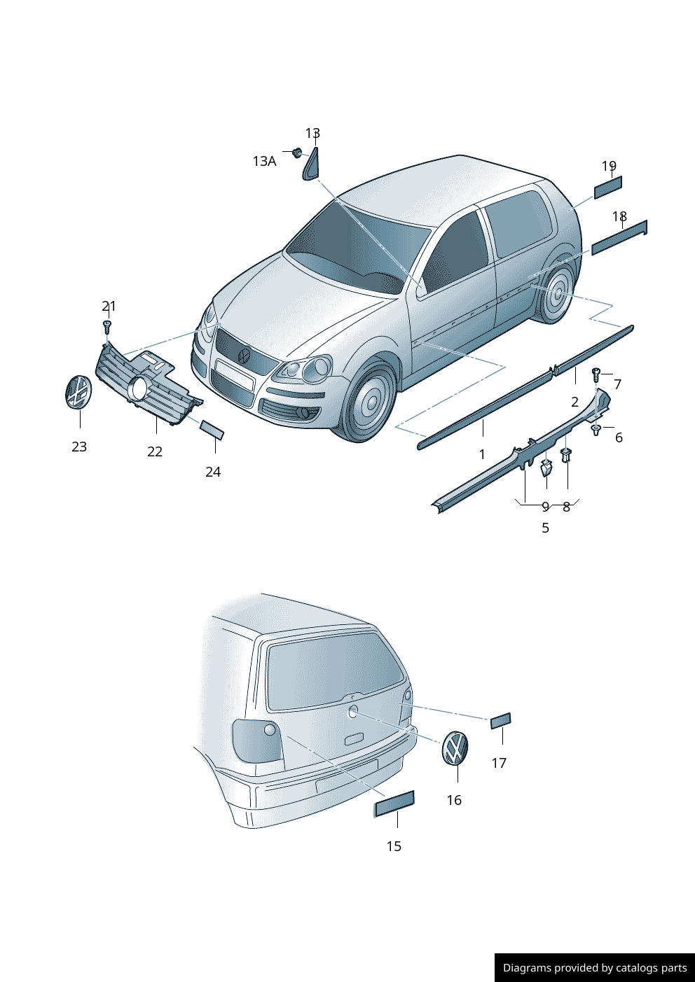 Car part diagram