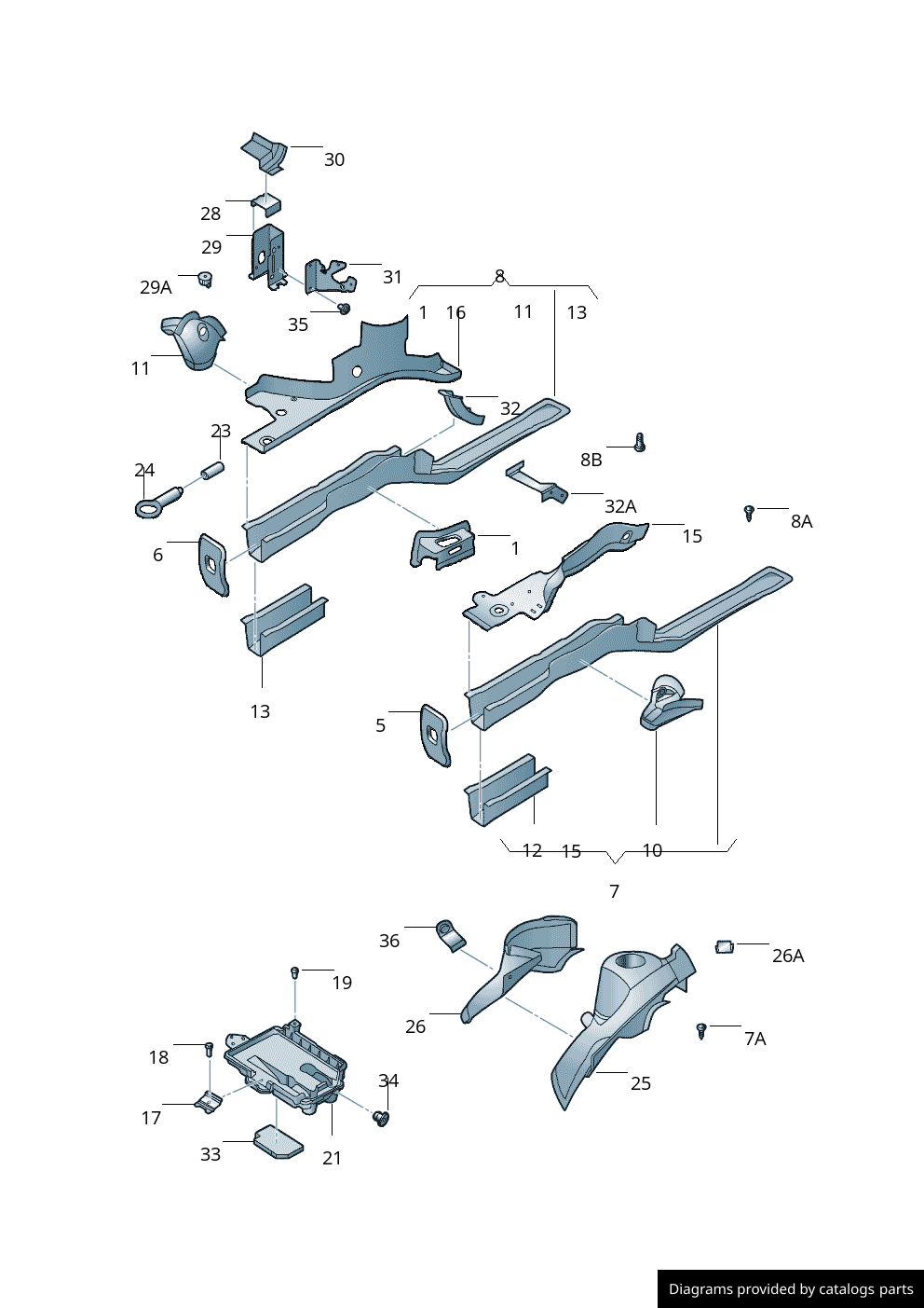 Car part diagram