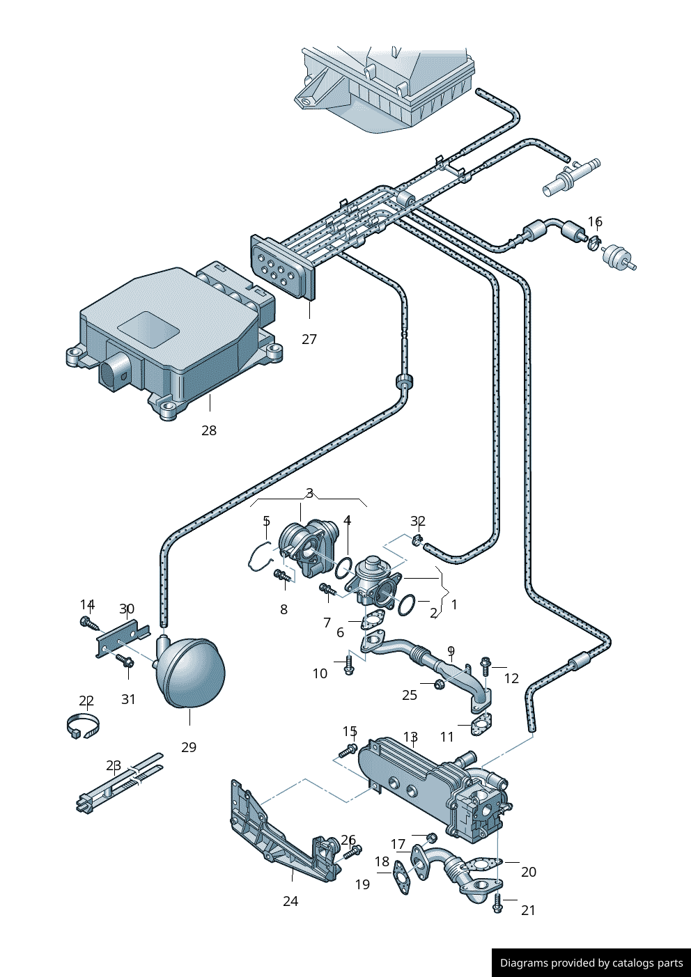 Car part diagram
