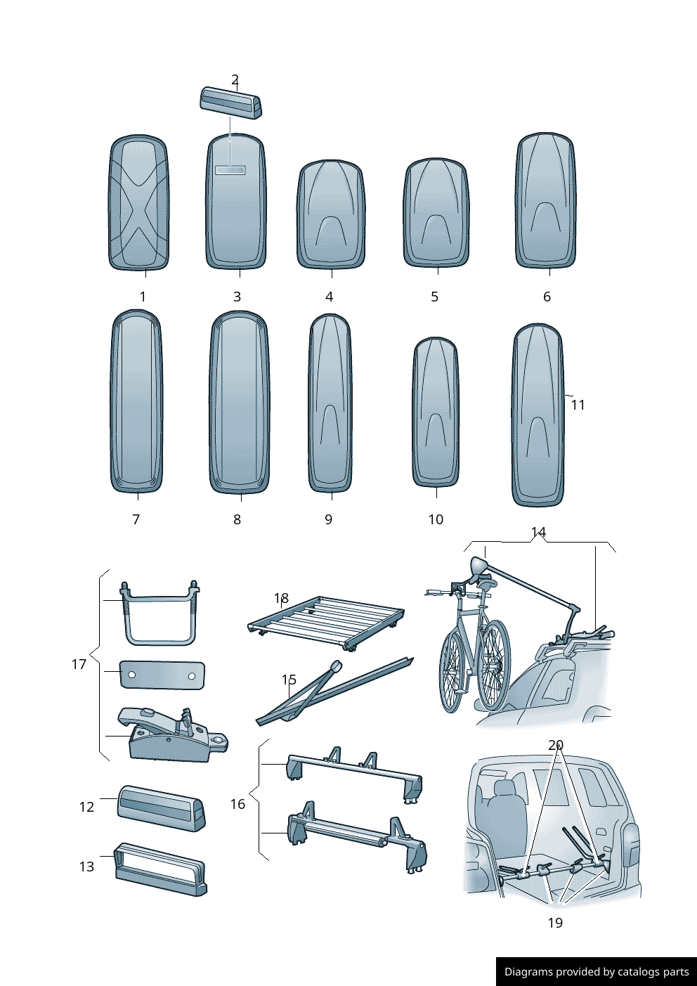 Car part diagram