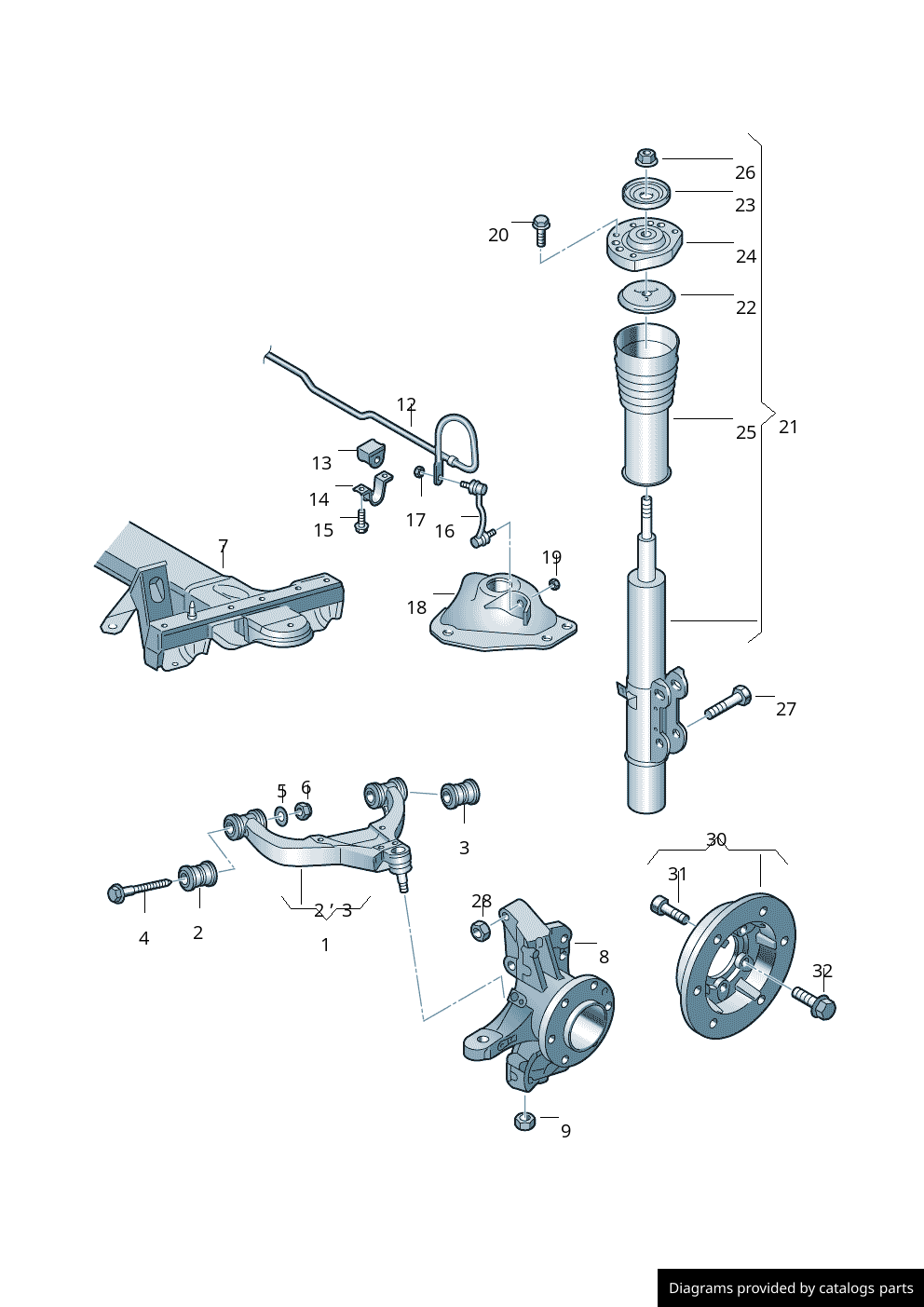 Car part diagram