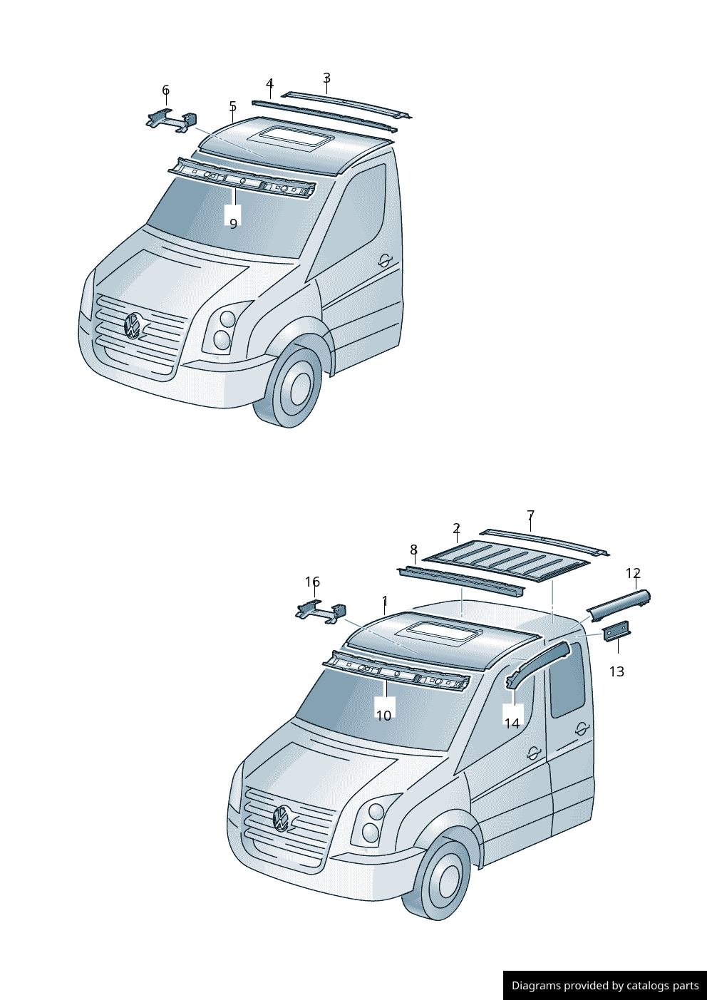 Car part diagram
