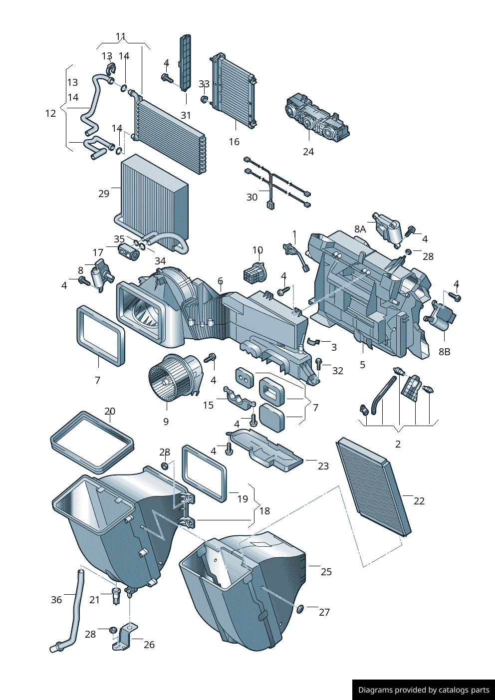 Car part diagram