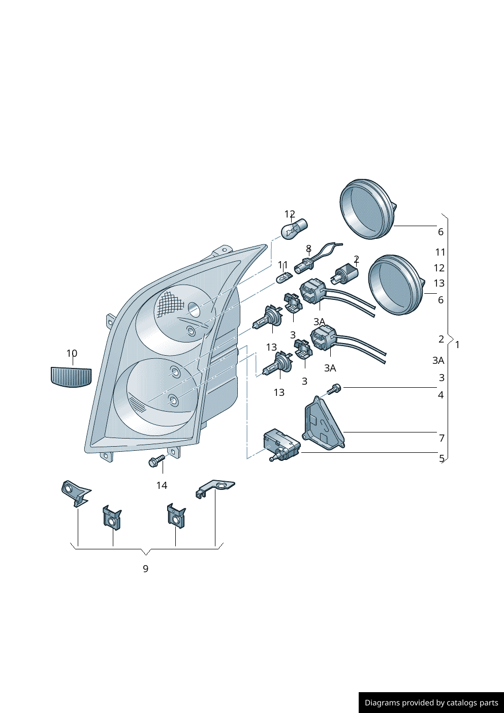 Car part diagram