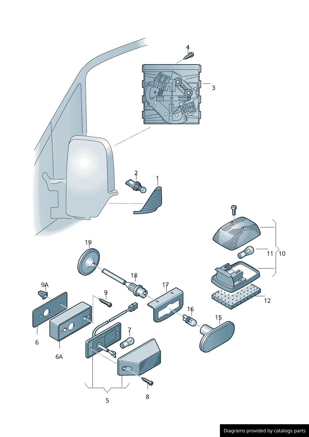 Car part diagram