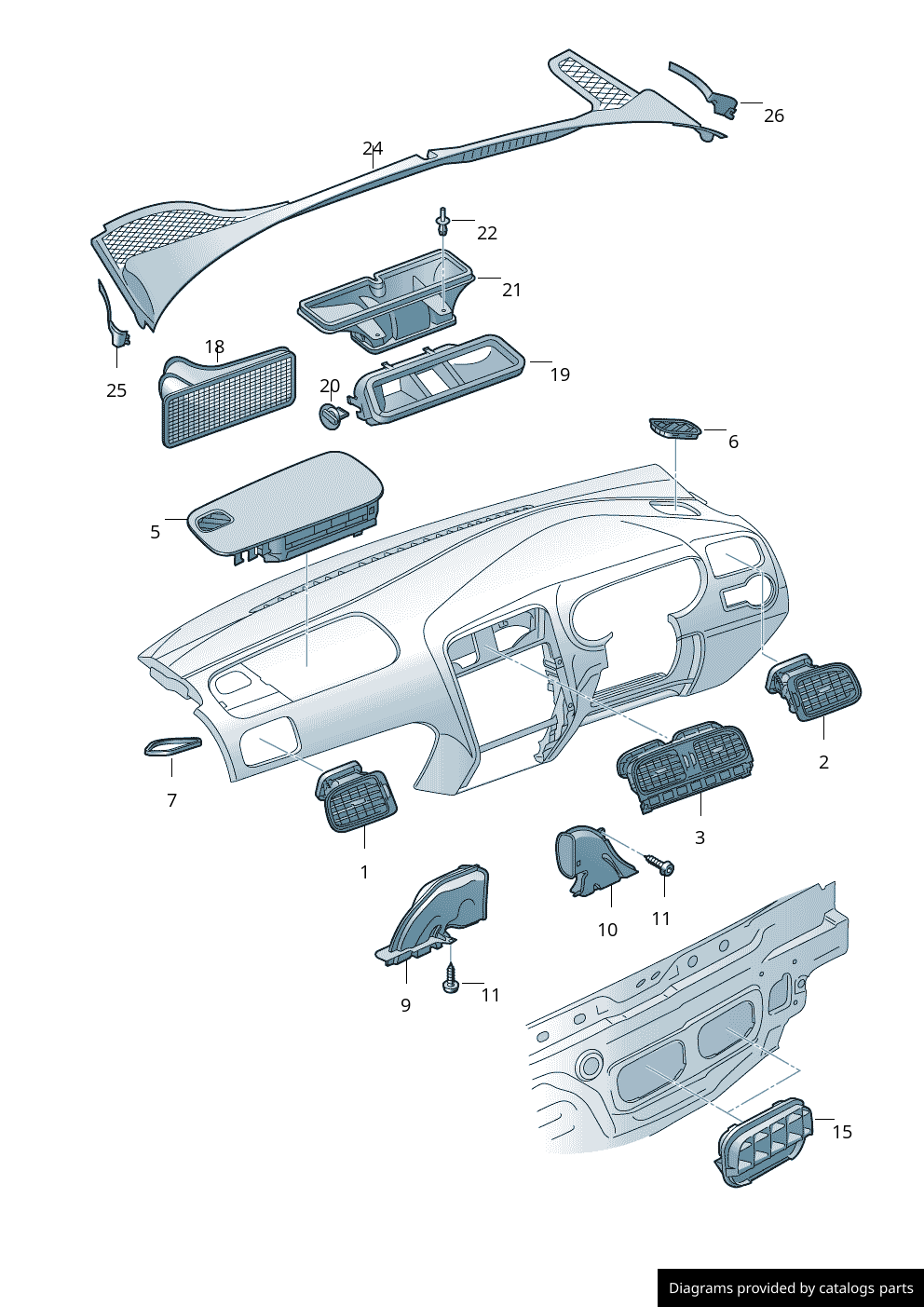 Car part diagram