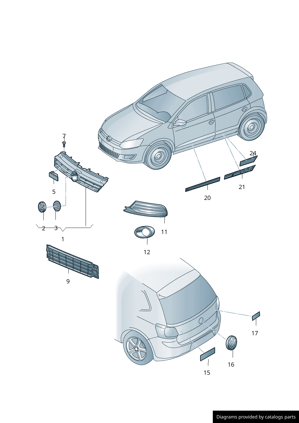 Car part diagram
