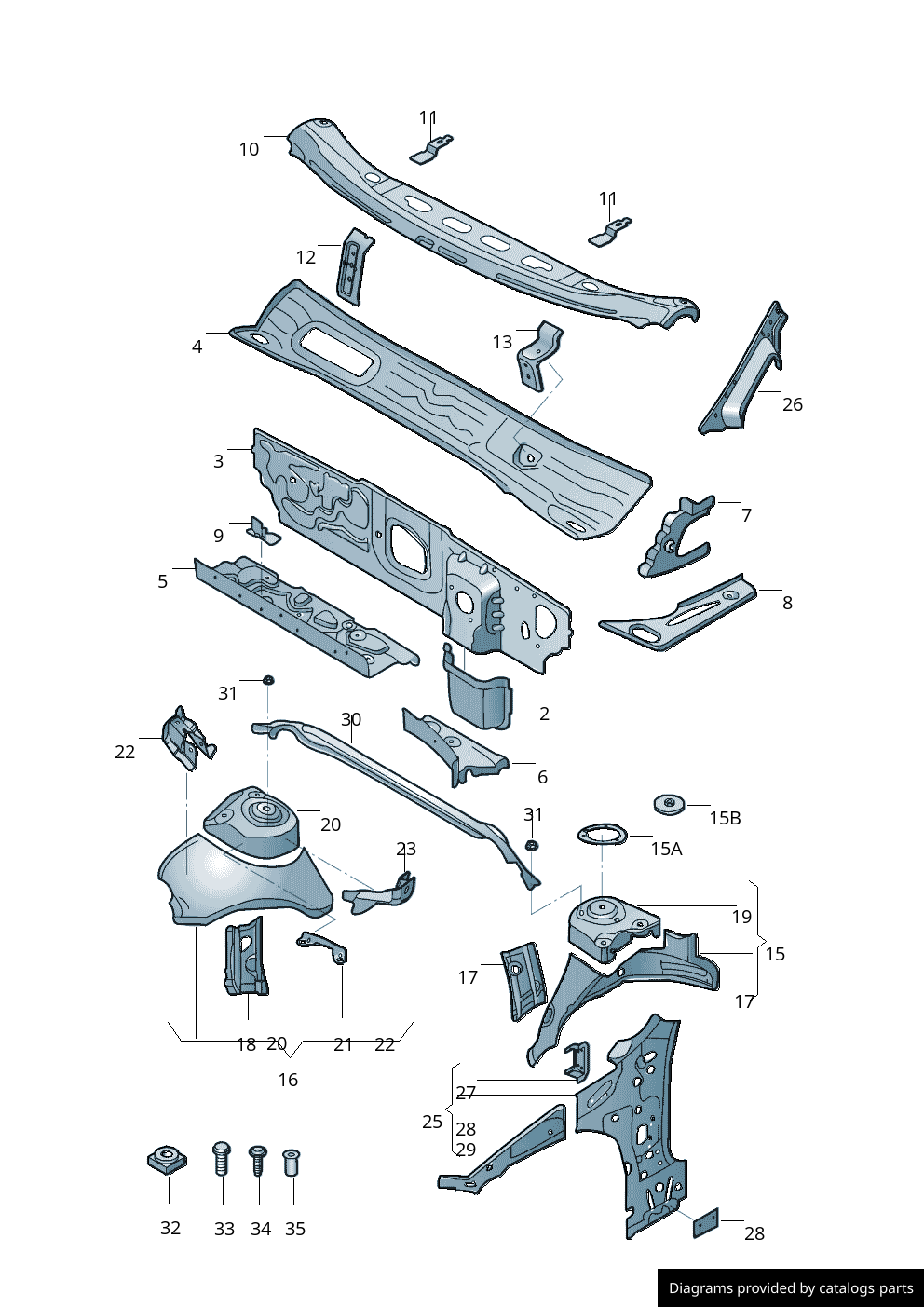 Car part diagram