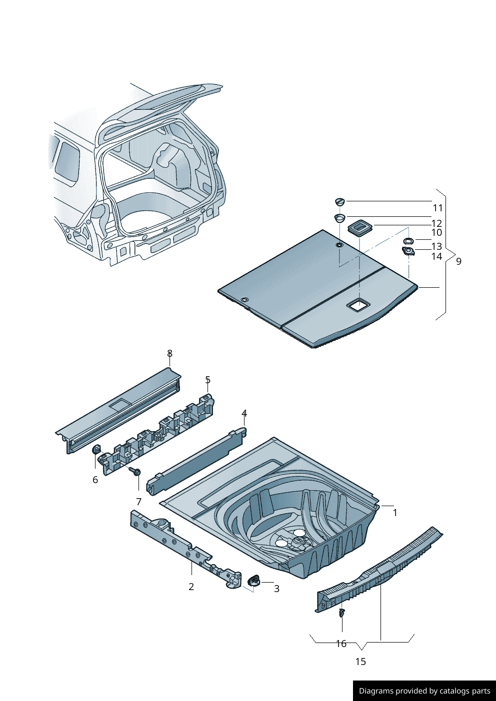 Car part diagram