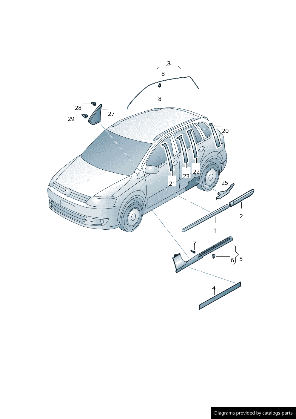 Car part diagram