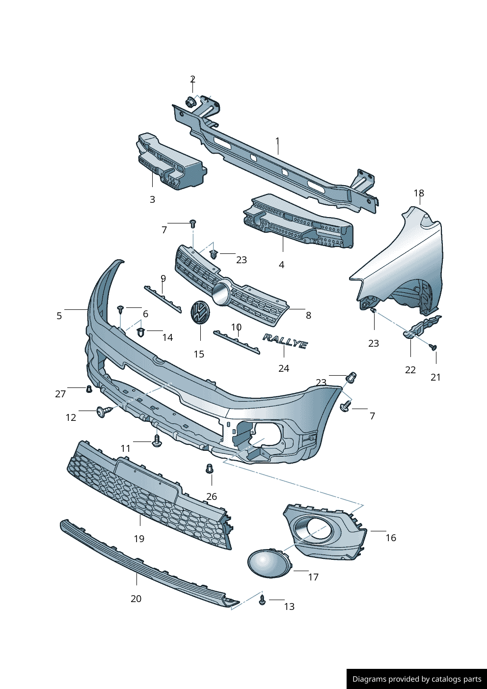 Car part diagram