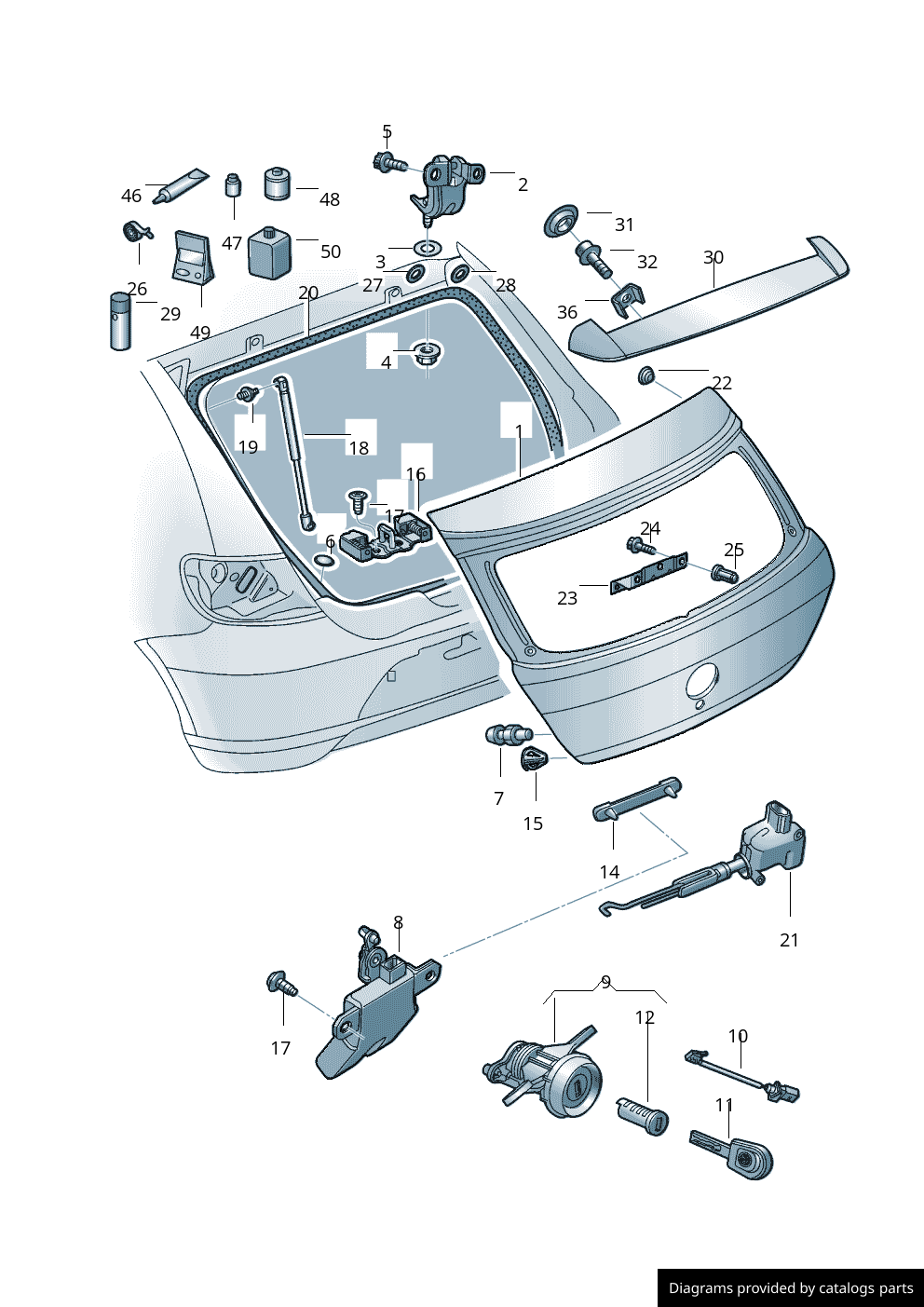 Car part diagram