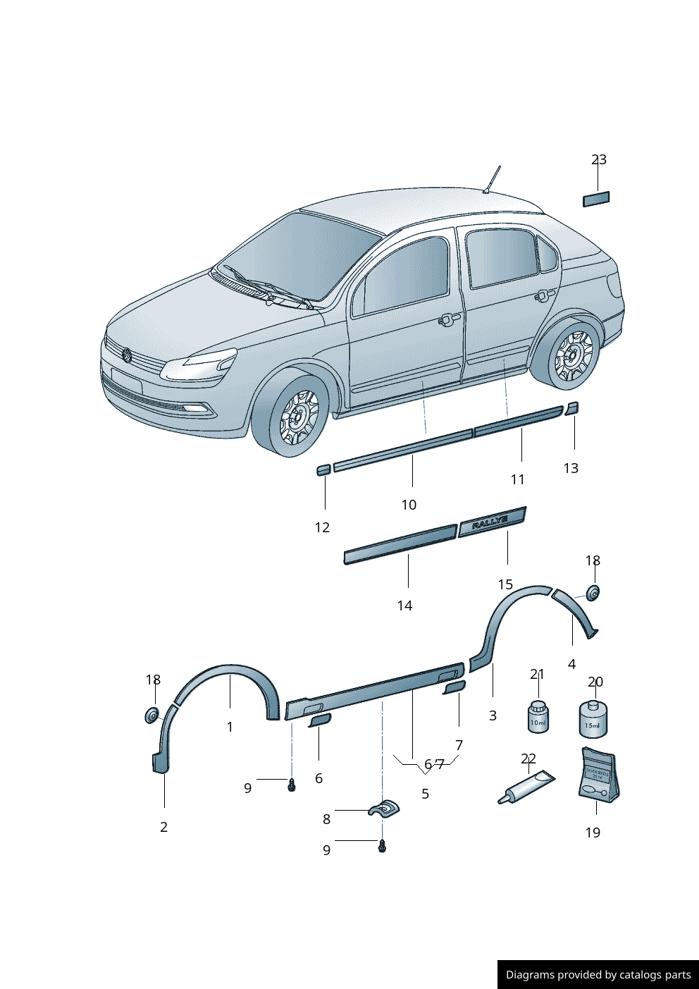 Car part diagram