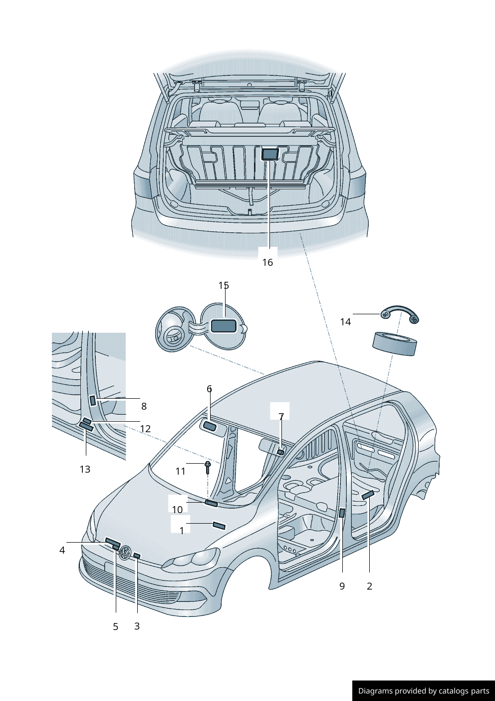 Car part diagram