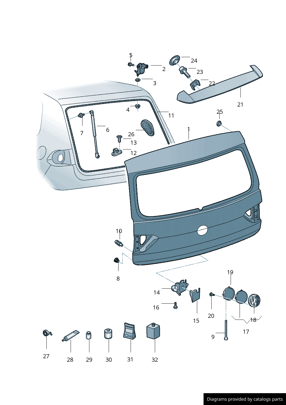 Car part diagram