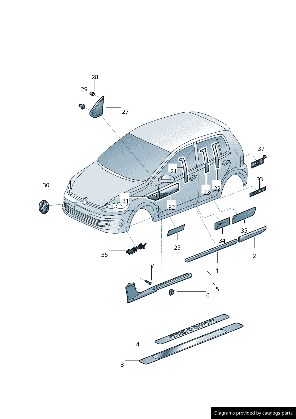 Car part diagram
