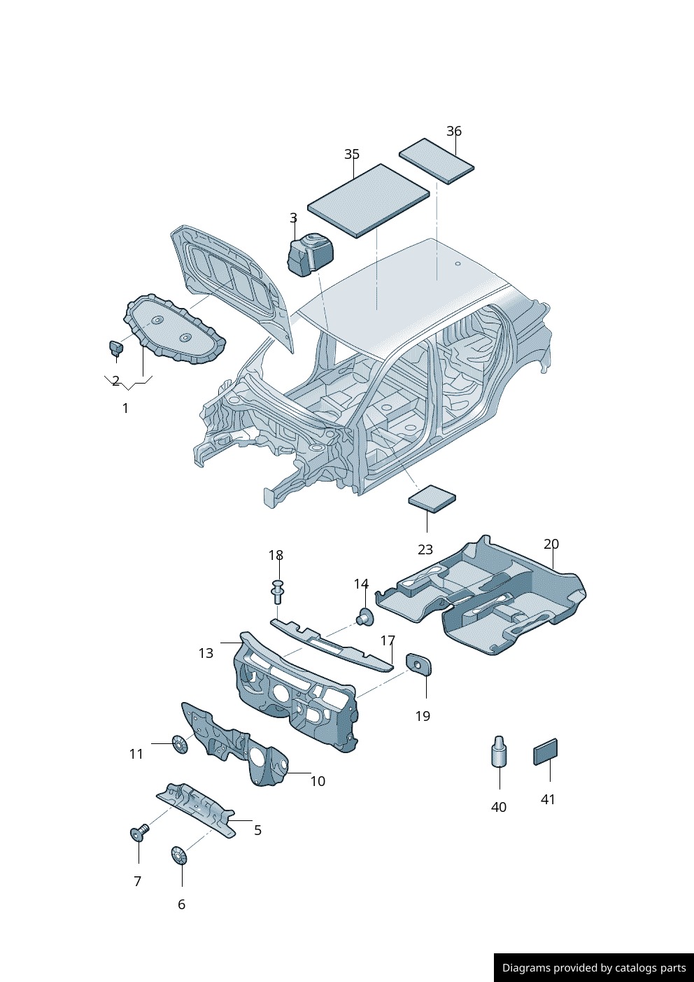 Car part diagram