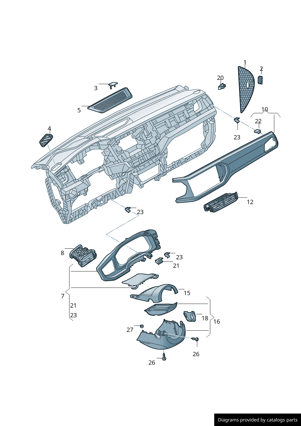 Car part diagram