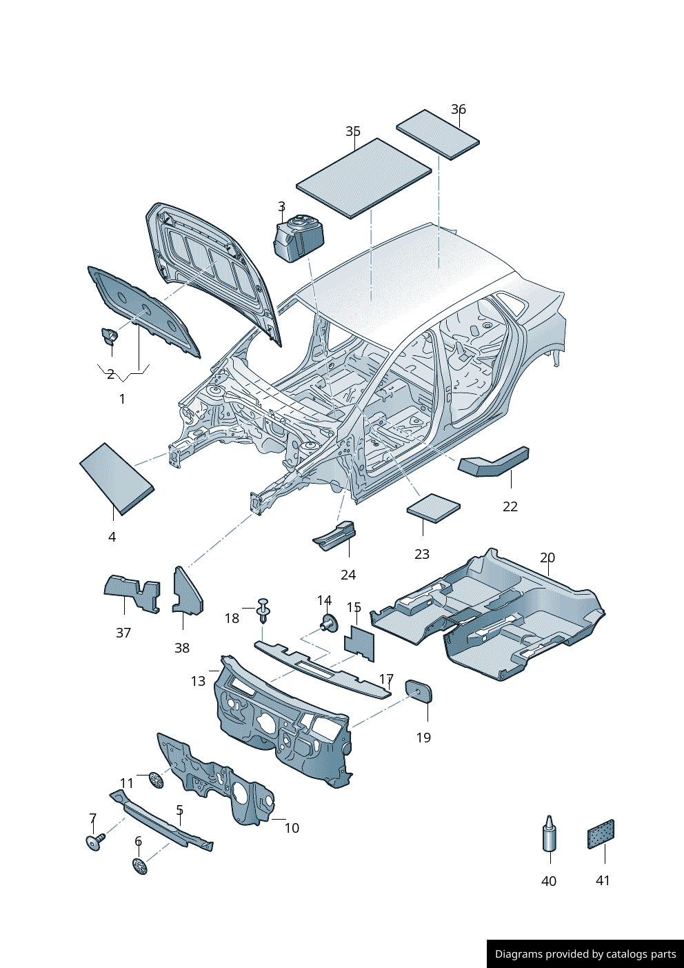 Car part diagram