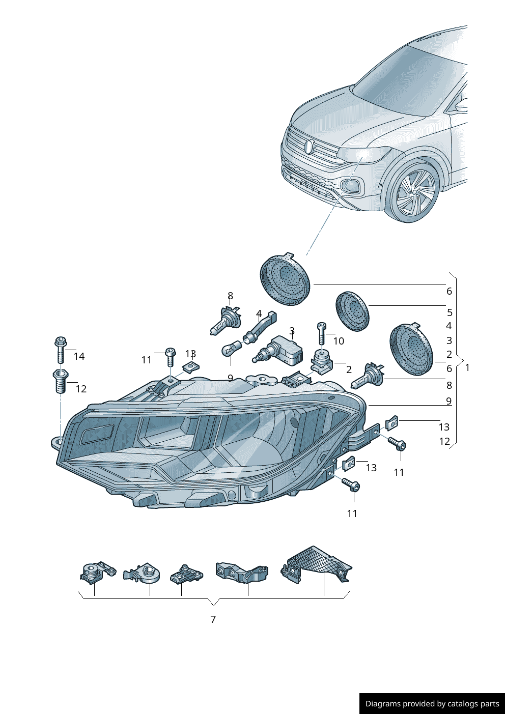 Car part diagram