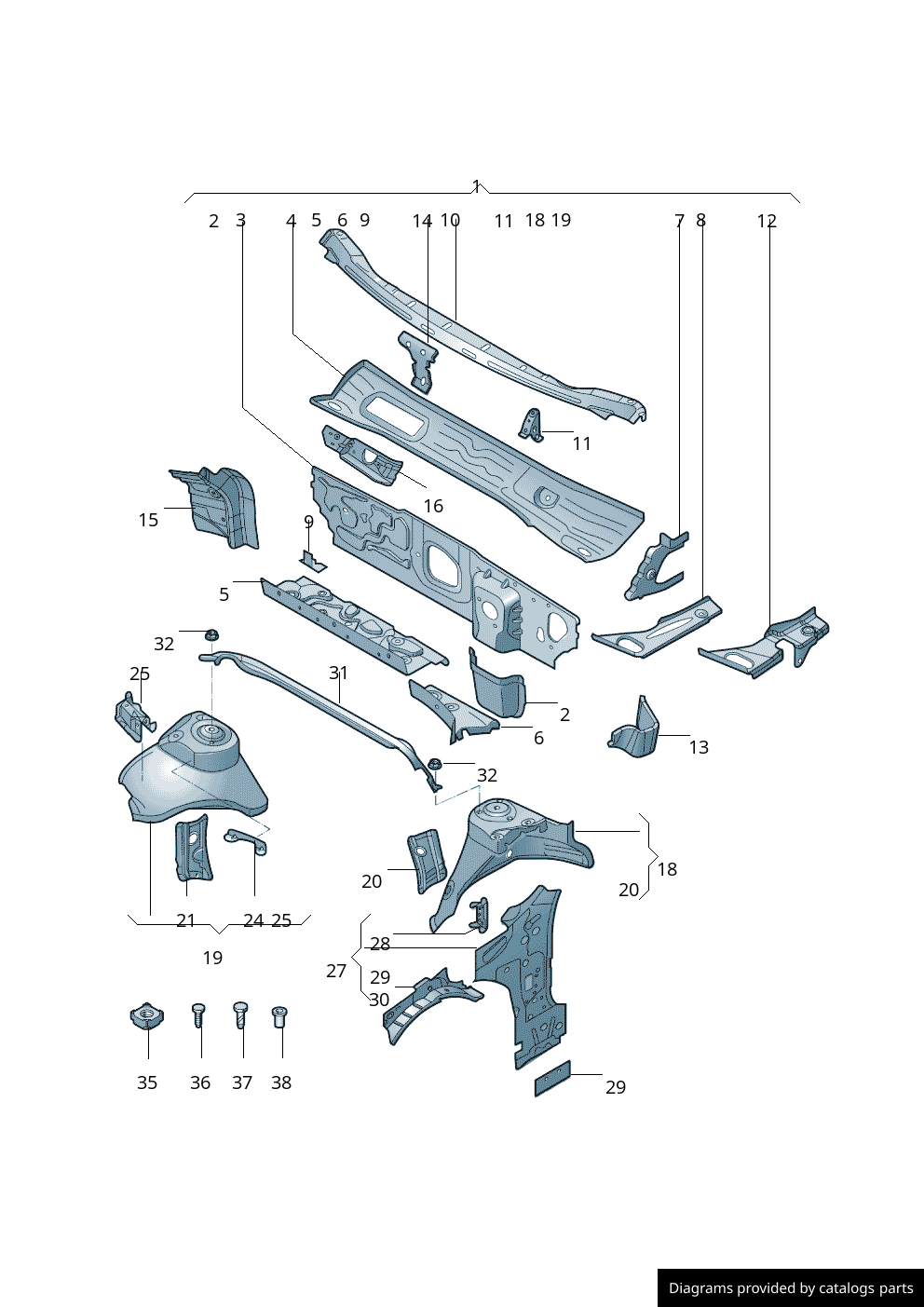 Car part diagram