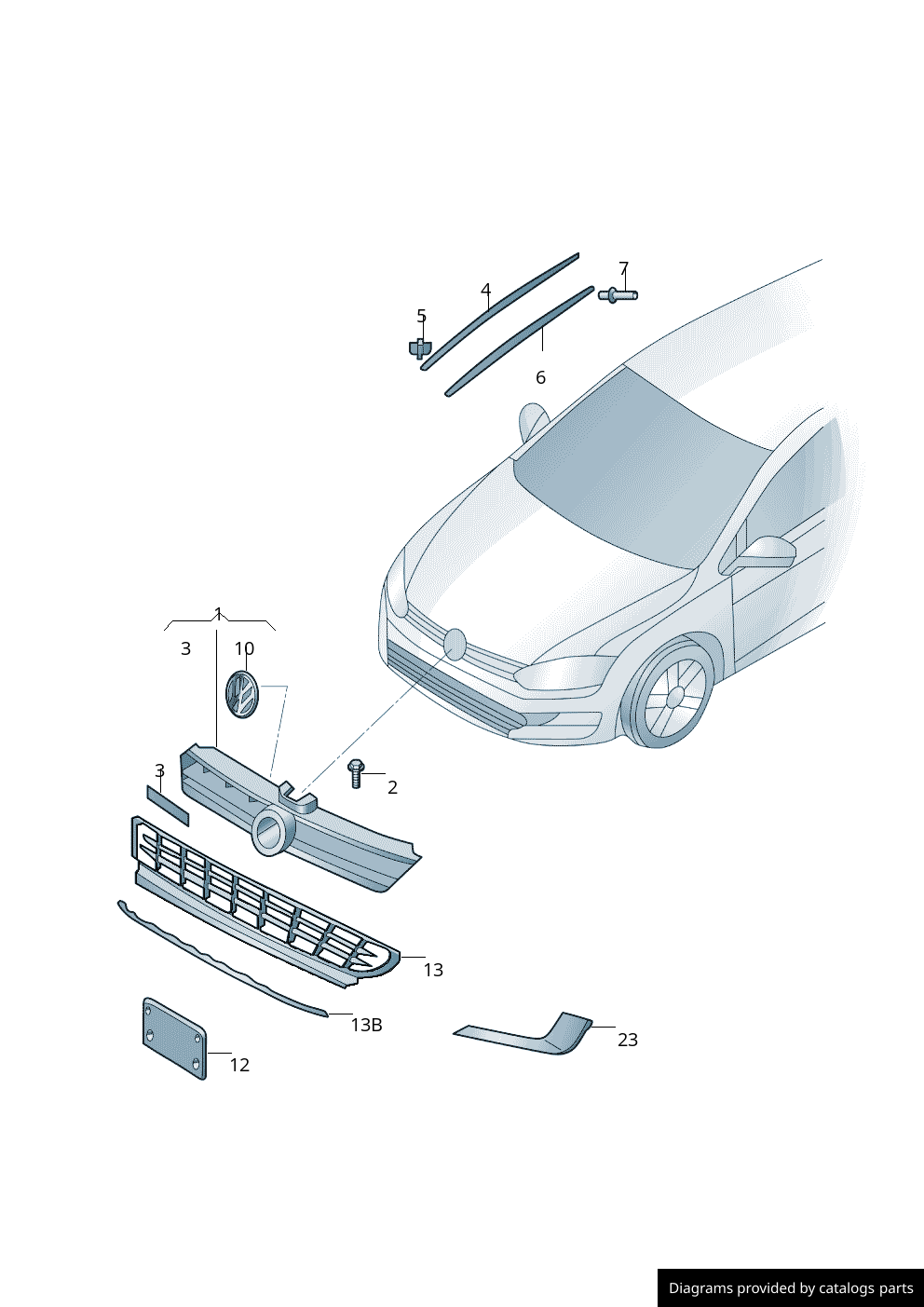 Car part diagram