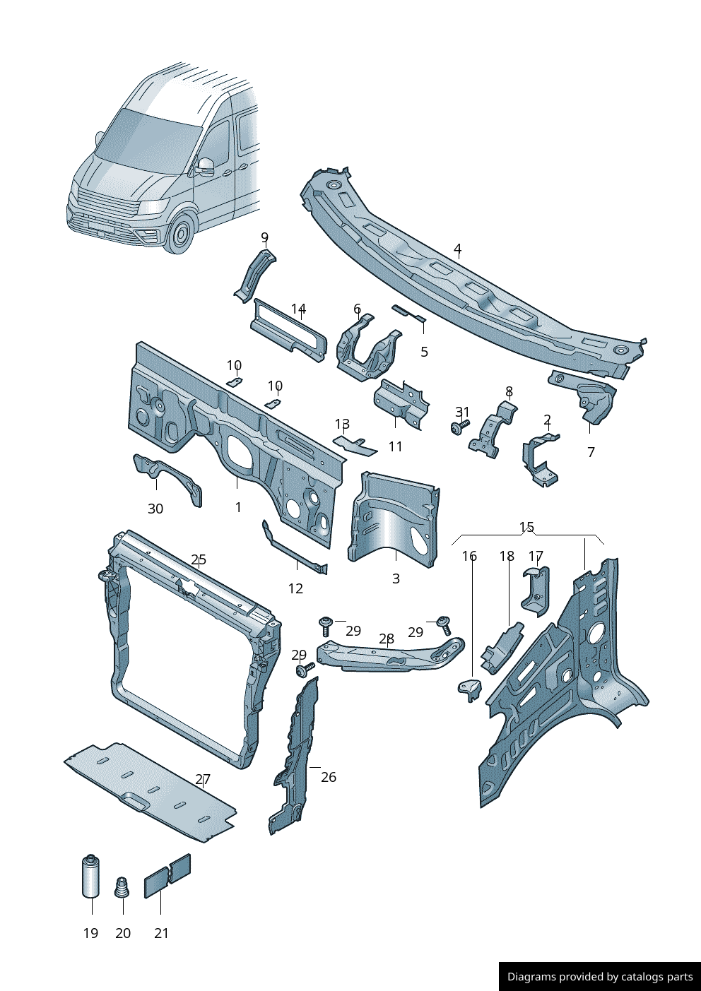 Car part diagram