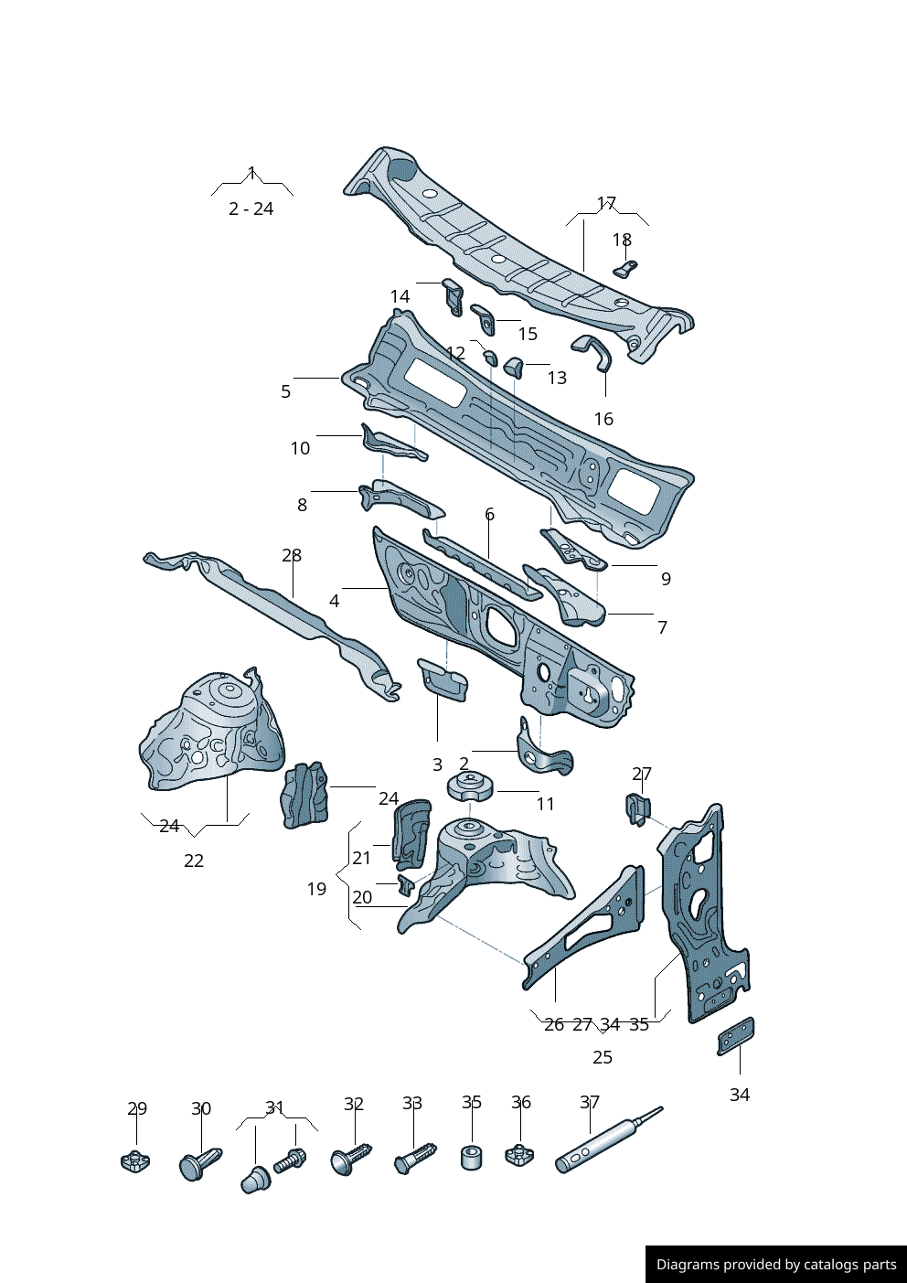 Car part diagram