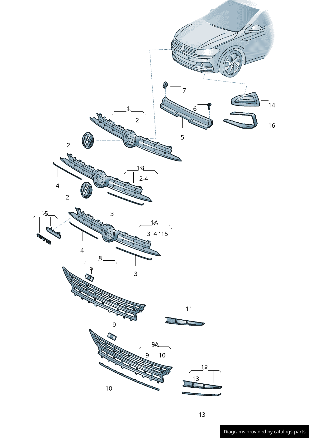 Car part diagram