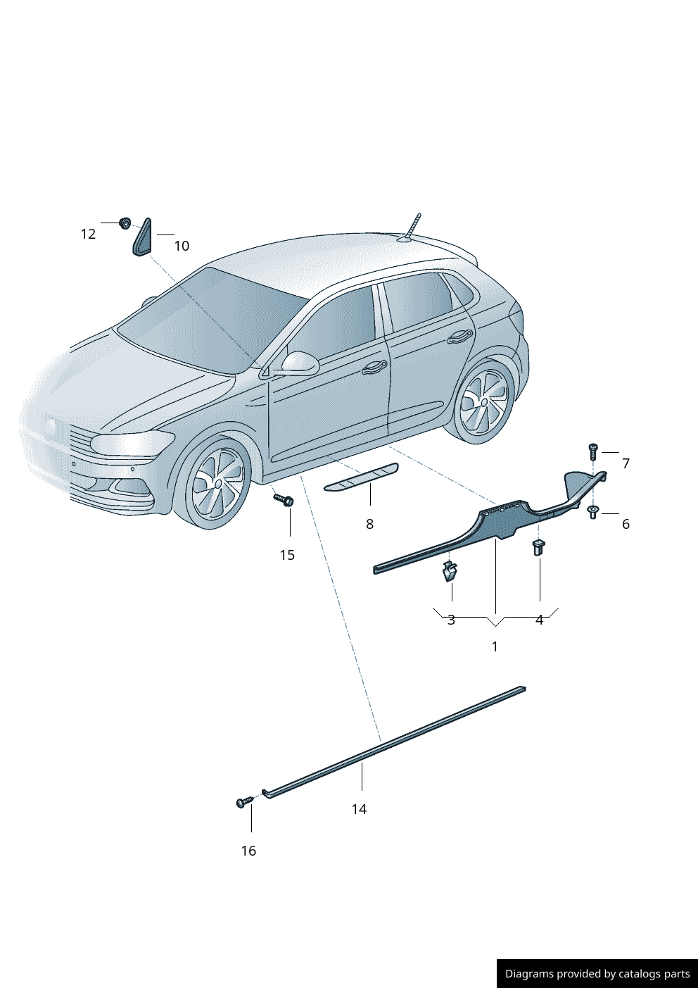 Car part diagram