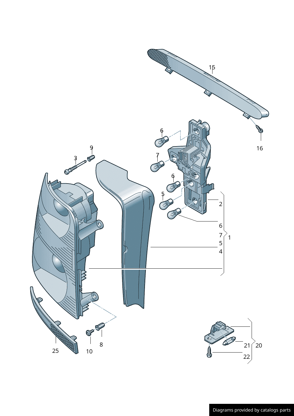 Car part diagram