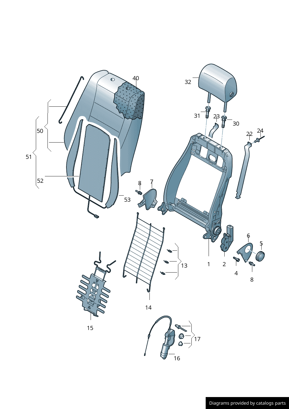 Car part diagram