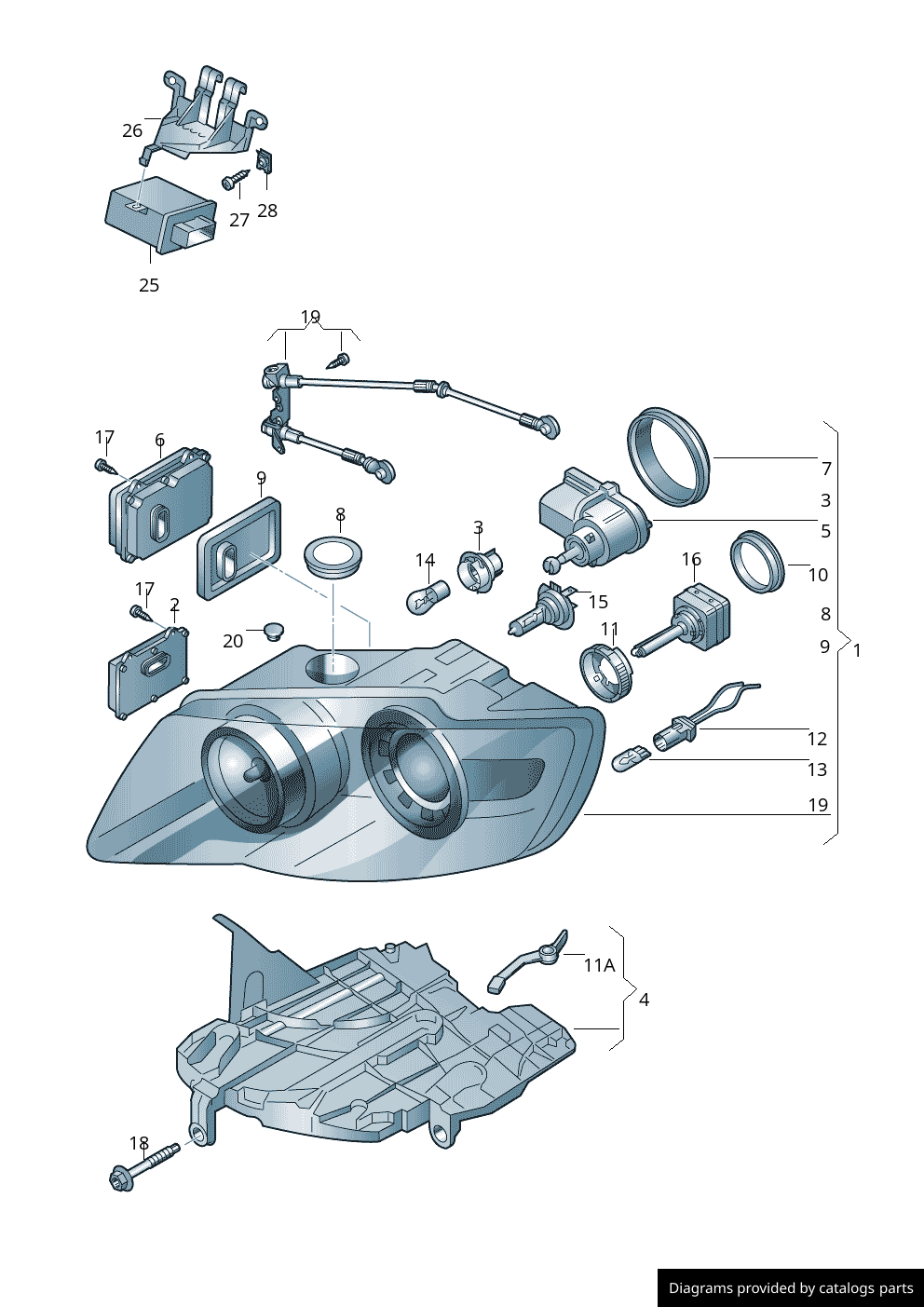 Car part diagram