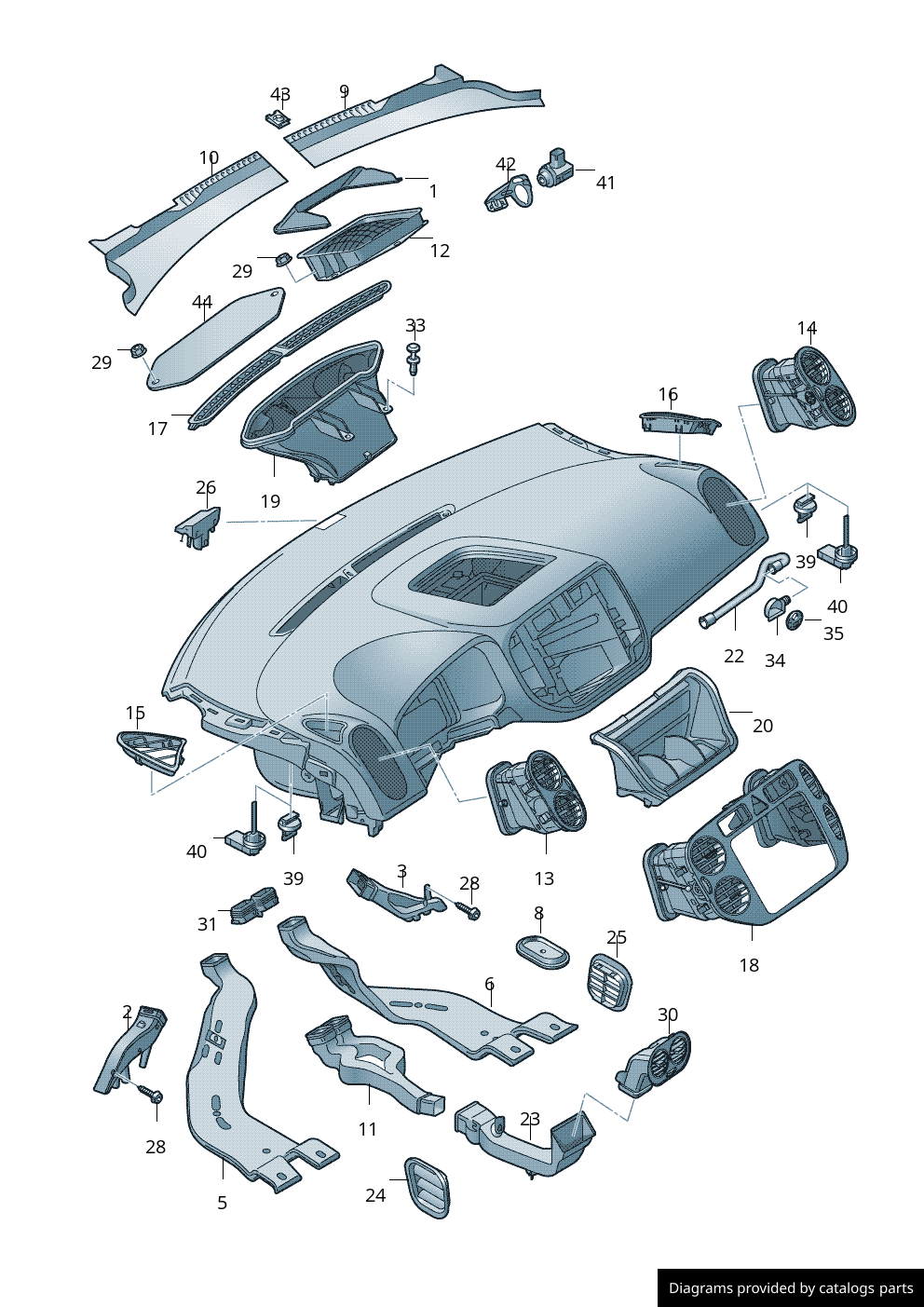Car part diagram