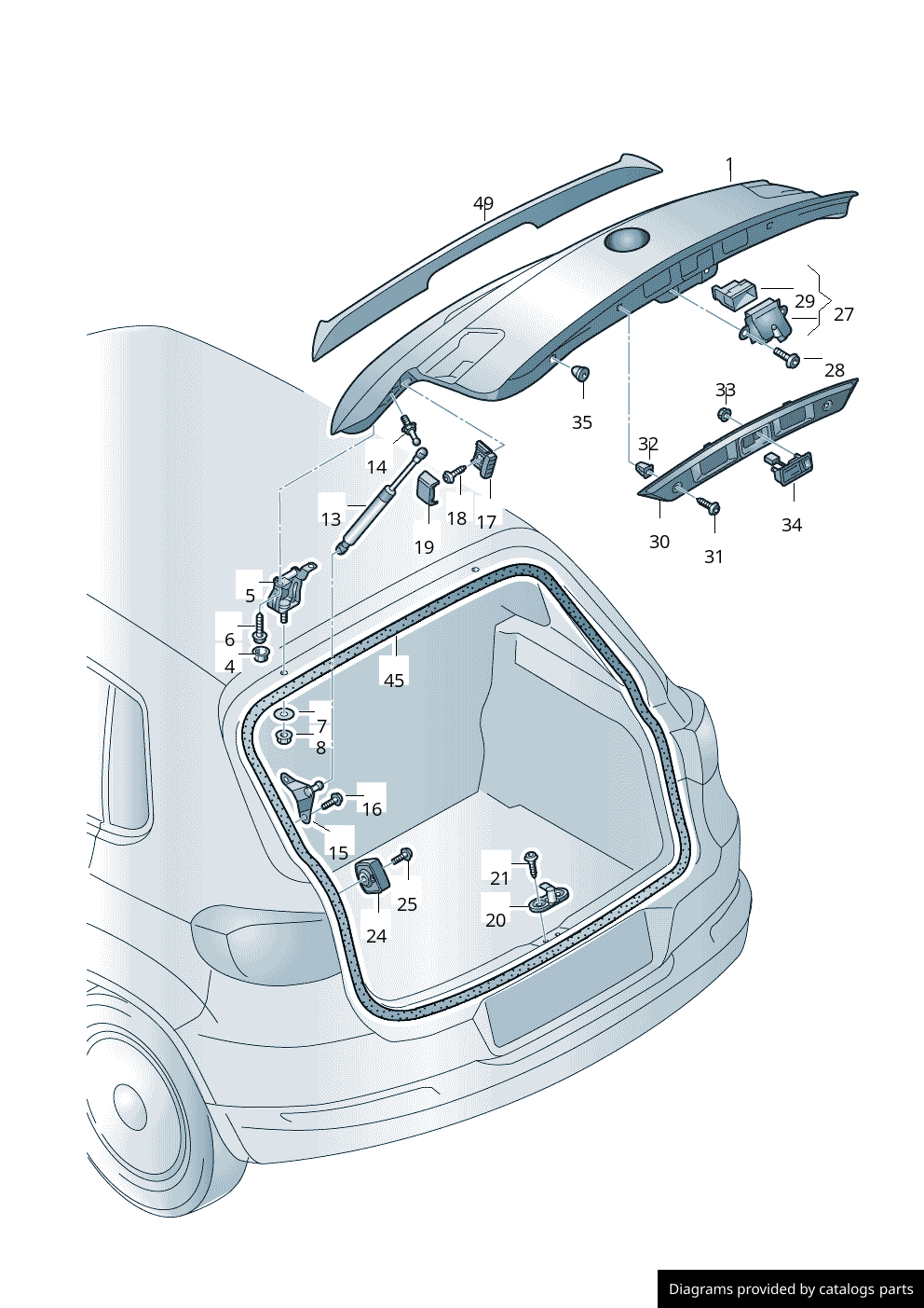 Car part diagram