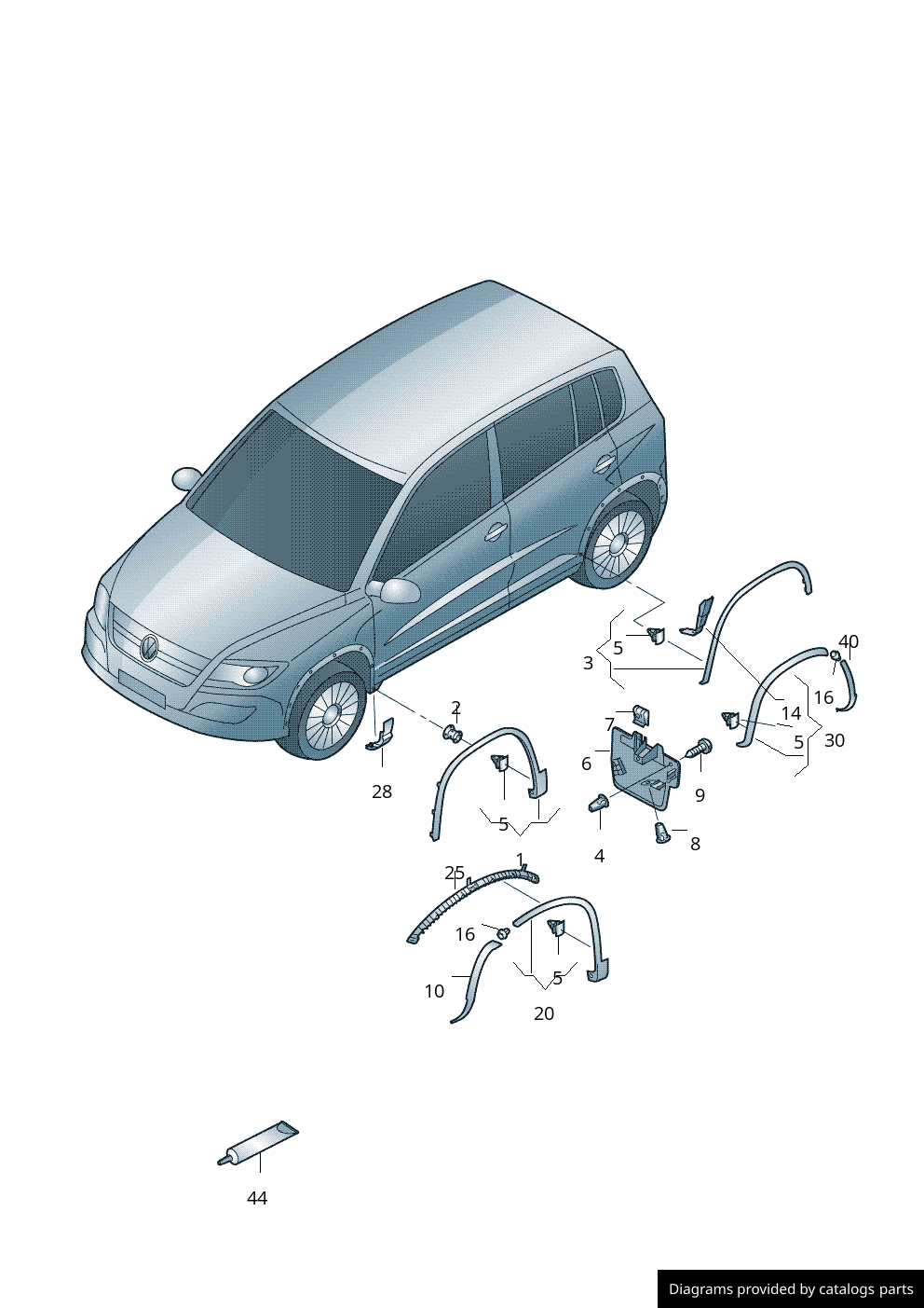 Car part diagram