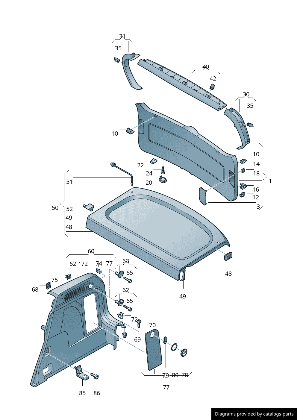 Car part diagram