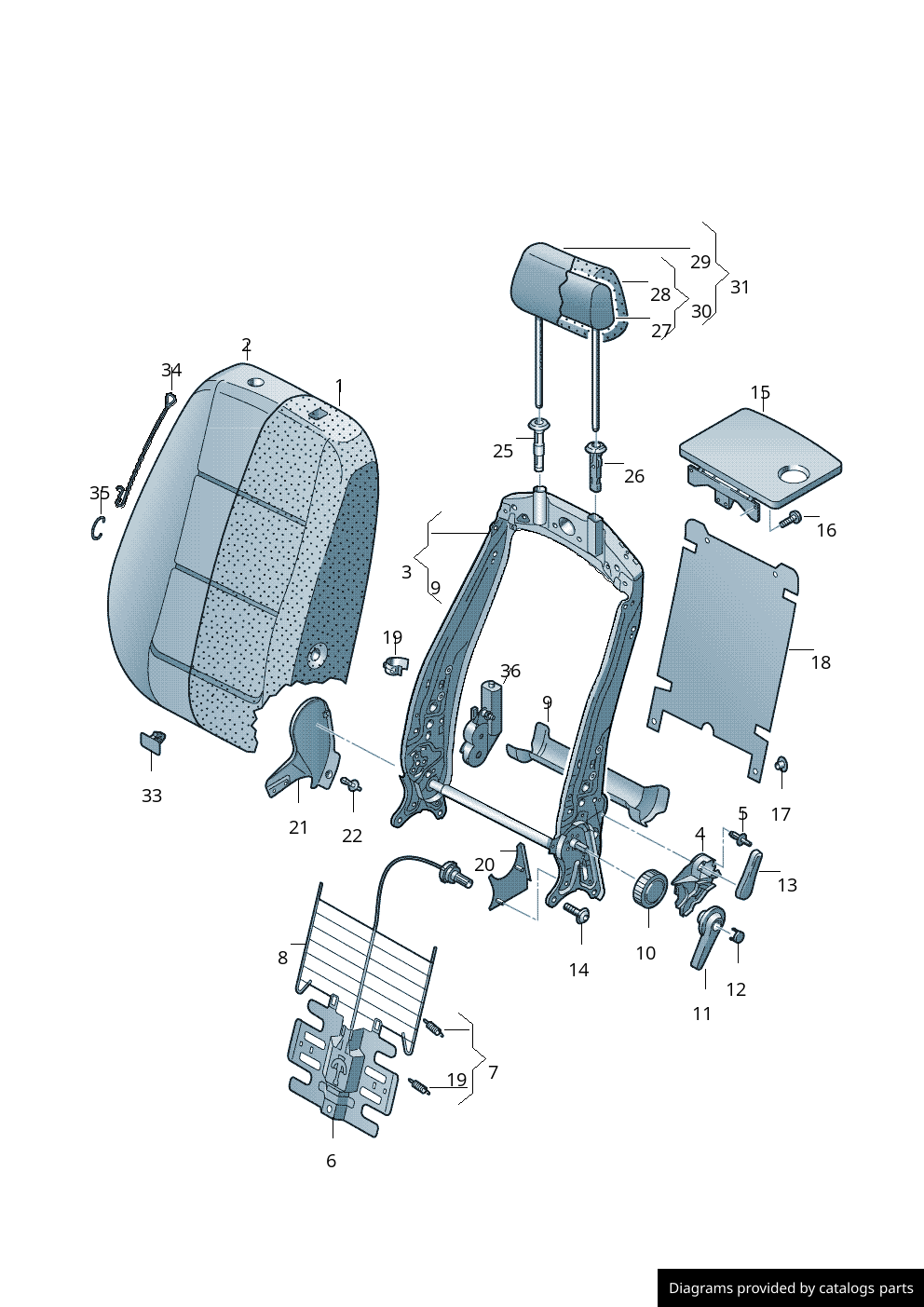 Car part diagram