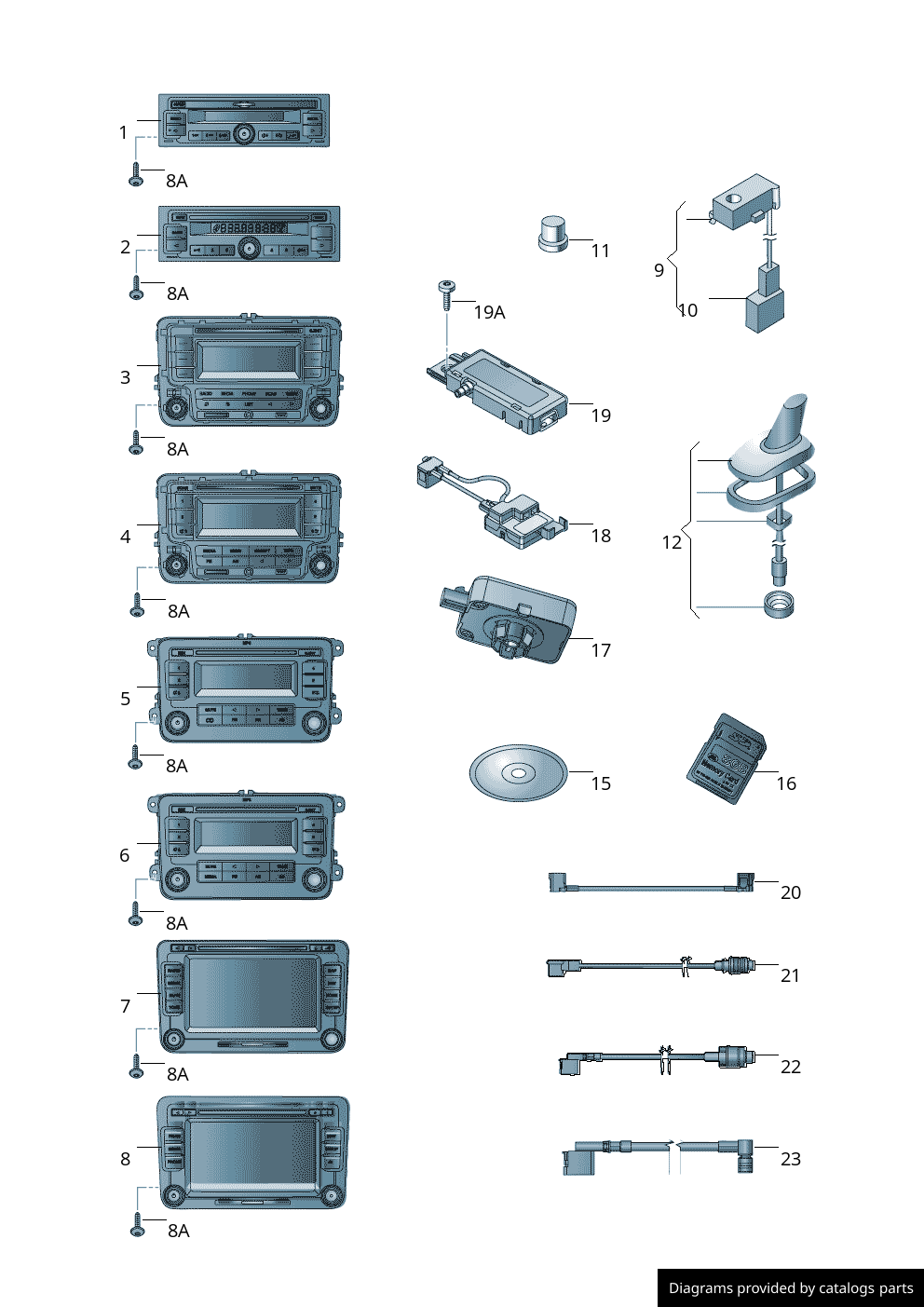 Car part diagram