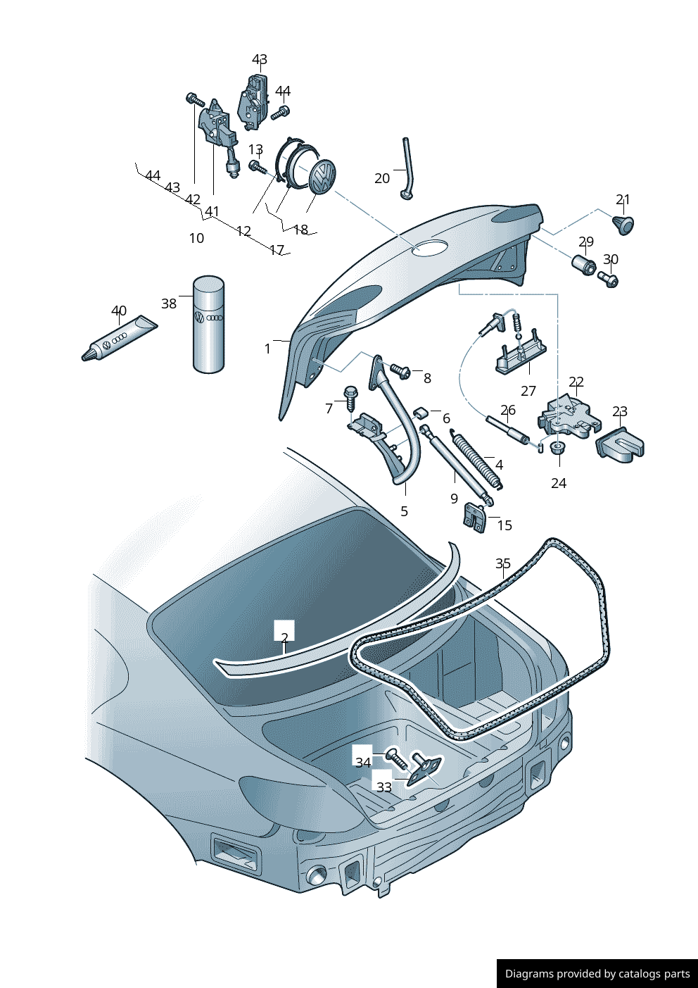 Car part diagram